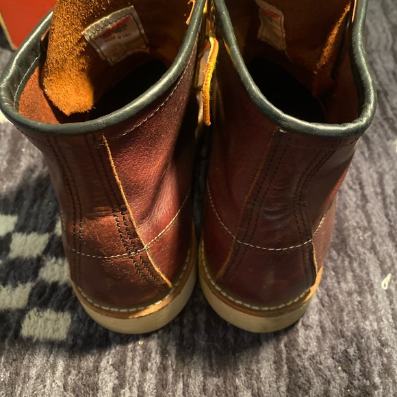Red Wing Shoes Brown Leather Boots - Picture 4 of 6